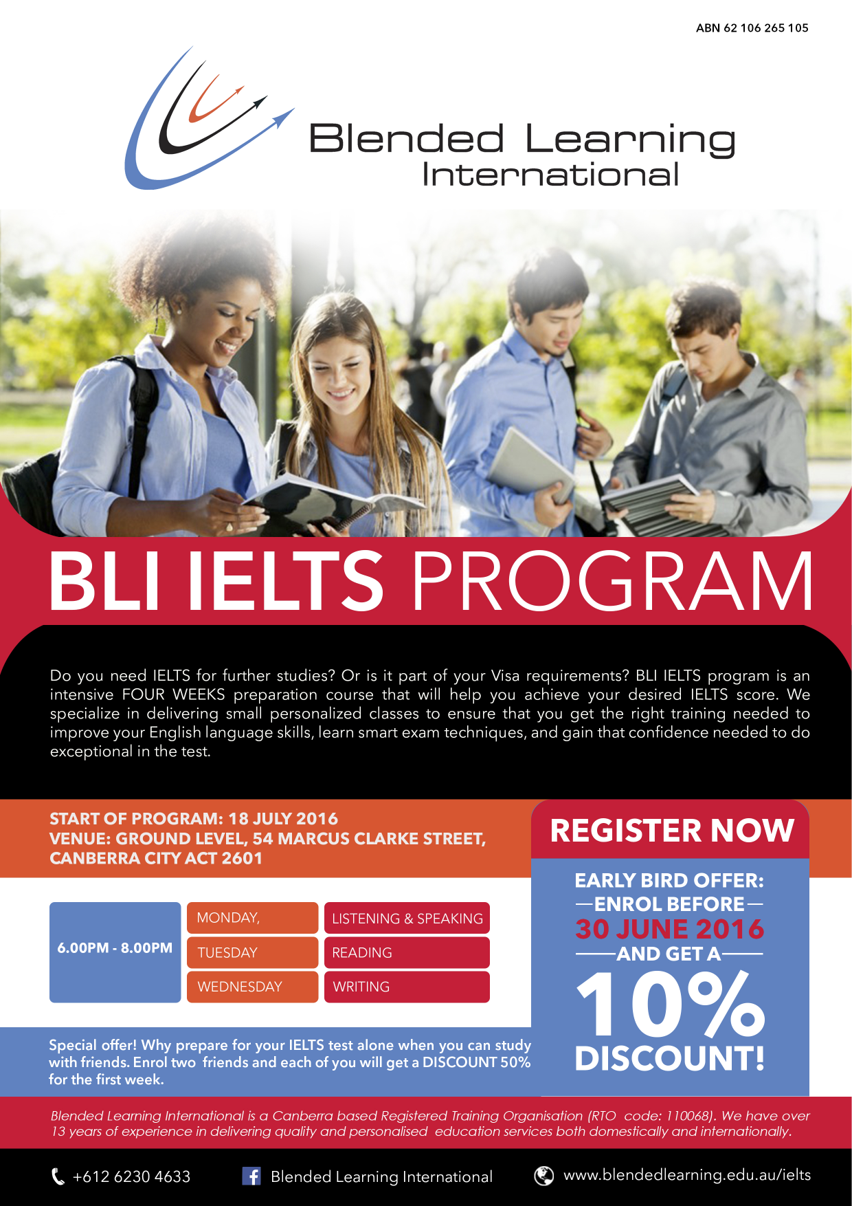 IELTS Program Registration